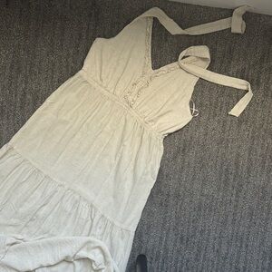 Promesa Cream Tie-Strap Dress